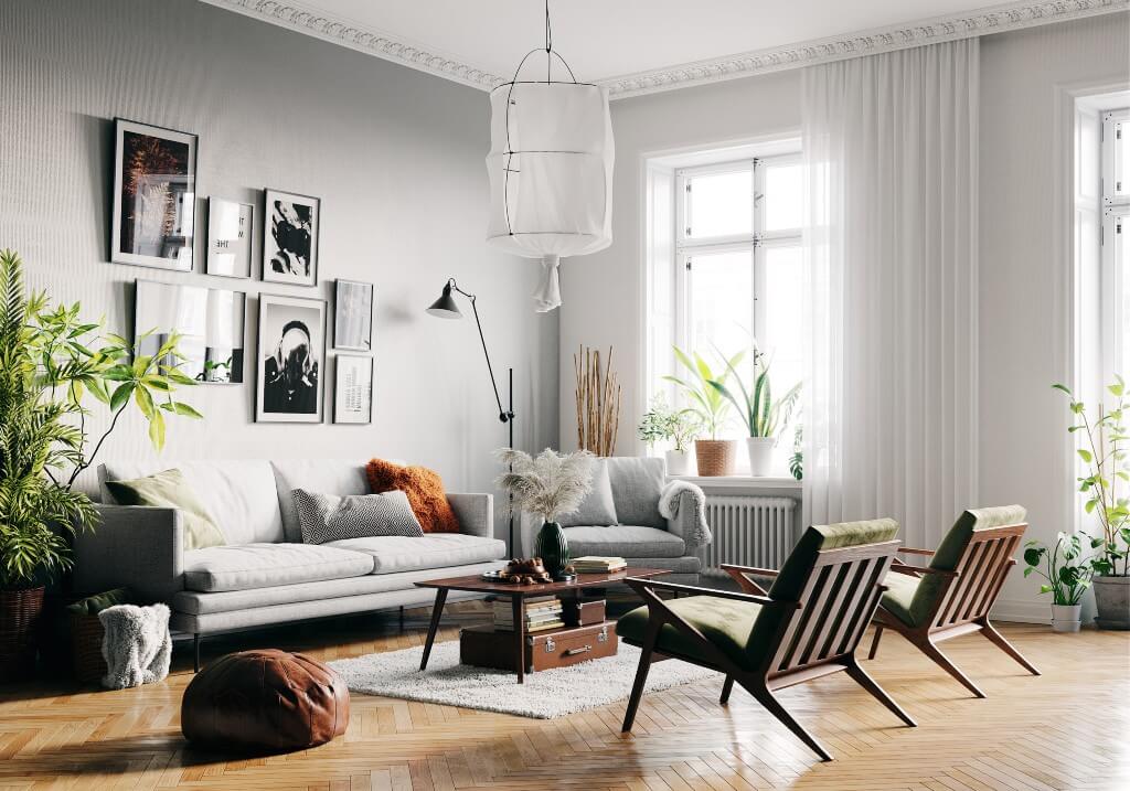 scandanivian design living room sets