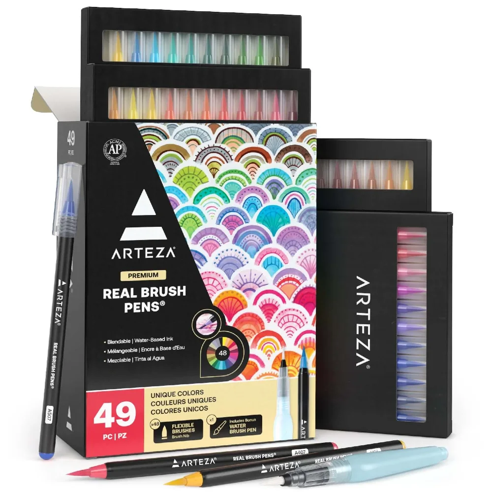 Dupe or Dud: Kuretake Clean Color Real Brush Markers vs Artist Loft Brush  Markers – Pretty Prints & Paper