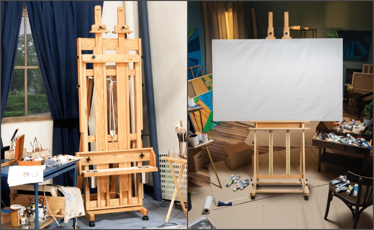 Portable & Adjustable Wood Sketching Board - ATWORTH Wood Desktop Easel  Table